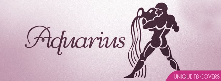 Aquarius Symbol Facebook Cover